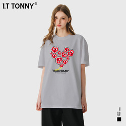 潮牌I.T TONNY官方小众印花国潮街头风情侣T恤潮牌宽松上衣TYK