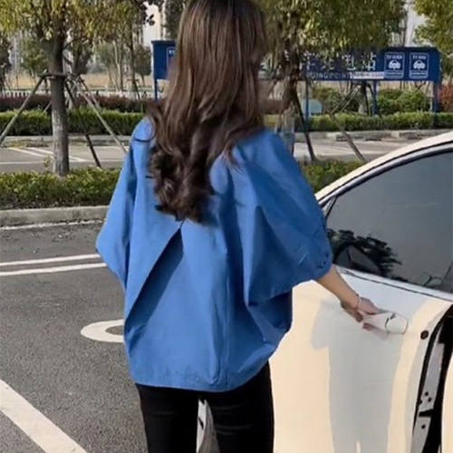 短袖衬衫女2026春季新款休闲宽松大码设计感小众遮肚子泡泡袖上衣