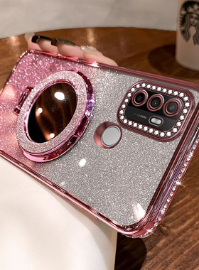 适用oppoA11s手机壳0PP0保护套A11s硅胶套opa全包边oppa防摔软壳opopa女oopoa外壳PDVM00镜子支架opooa钻个性