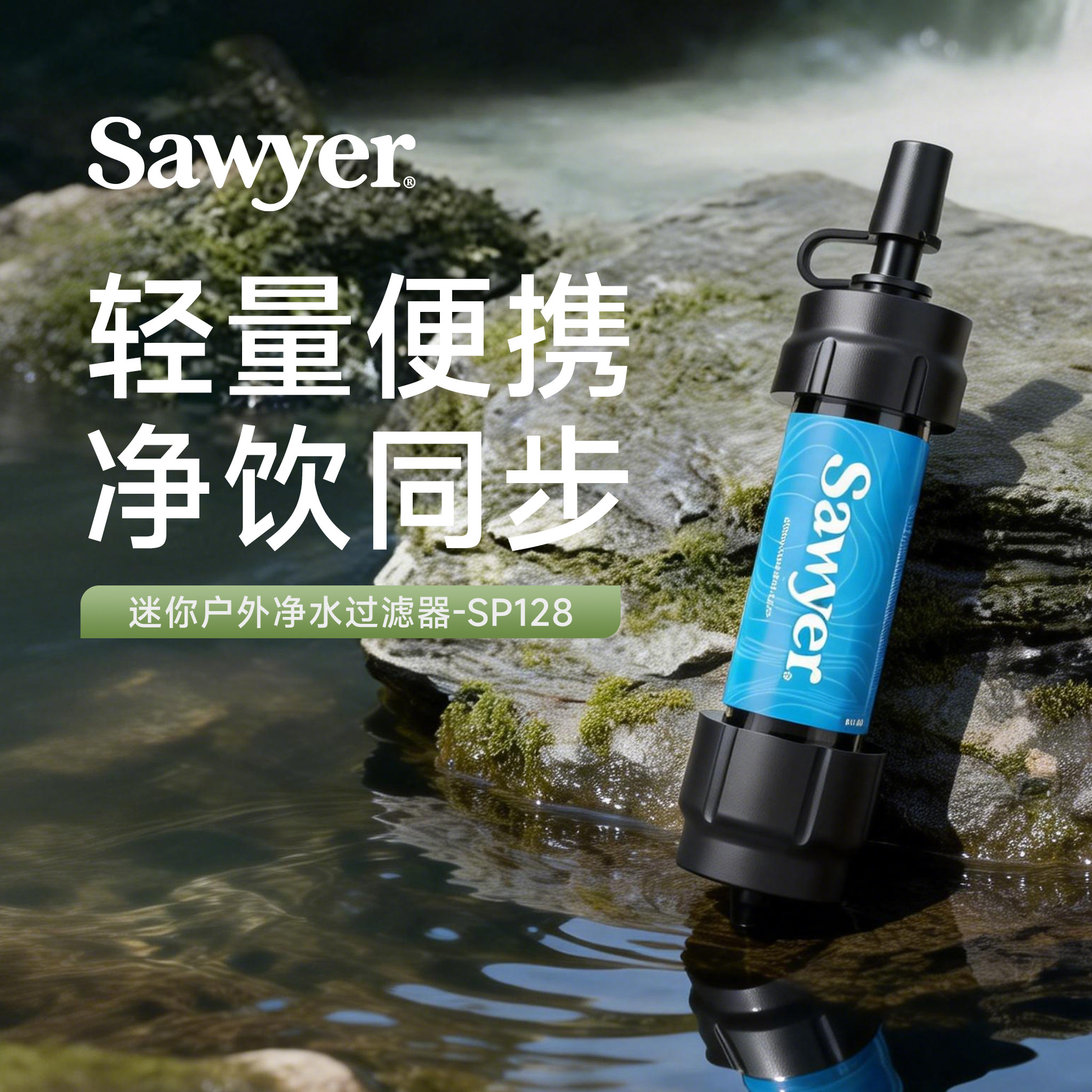 sawyer索耶净水器户外便携式水过滤器野营徒步mini滤水器sp129
