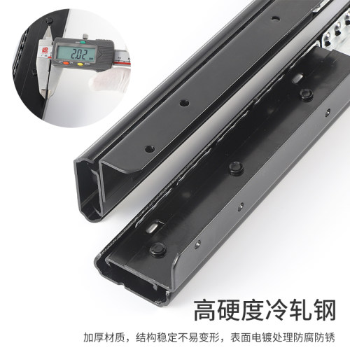 隐形延长飘窗导轨k伸缩轨道隐藏餐桌重型平移抽拉式推拉滑轨五金