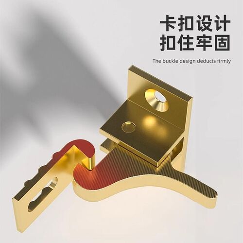 动门扣门栓小/鸟室弹簧插销搭扣安全盗锁防卧房门推自拉平移门锁