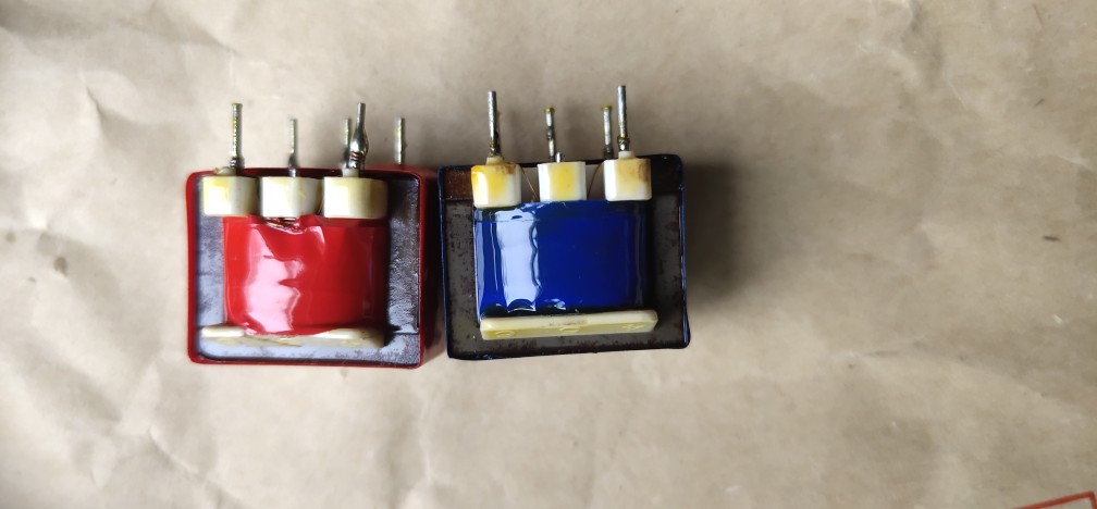 音频变压器  一对  3V  EI19 19mm方 用於红灯753及收音机自作