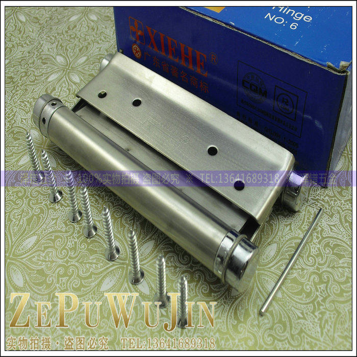 协和 自由门 6寸不锈钢弹簧合页双向内外开铰链 酒吧牛仔木门