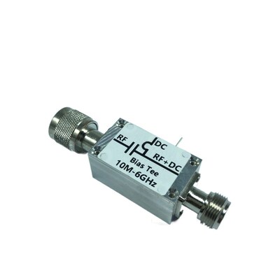 Bias Tee 10MHz-6GHzN头大功率数字馈电器射频隔直器偏置器馈电