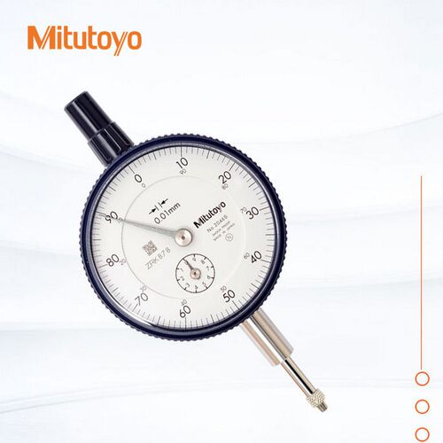 日本三丰Mitutoyo机械百分表0.01mm指针高度计0-10mm指示表2046AB