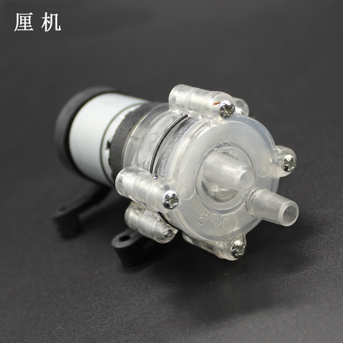 385型耐高温透明水泵 自制浇花浇水泵12V鱼缸泵换水泵小型抽水泵