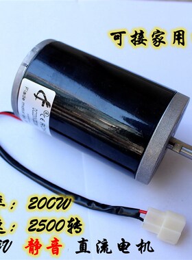 直流220V 200W 2500转 双滚珠轴承马达 车床改装 台钻改装电机