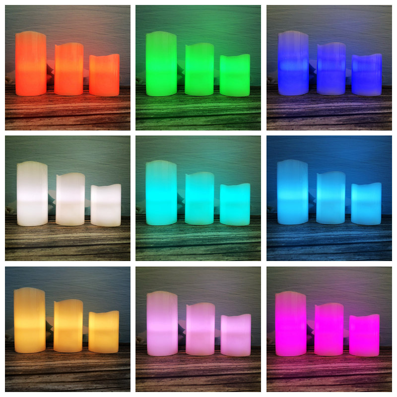 led电子蜡烛灯充电 遥控剧本杀气氛围灯恐怖道具密室逃脱绿灯七彩