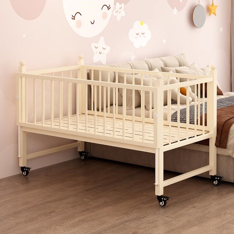 可移动四面护栏床边铁艺婴幼儿加高防摔拼接床大人可睡儿童围栏床