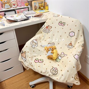 双马尾主唱 轻松熊甜点毛毯可爱宿舍空调毯办公室盖腿盖毯宠物毯