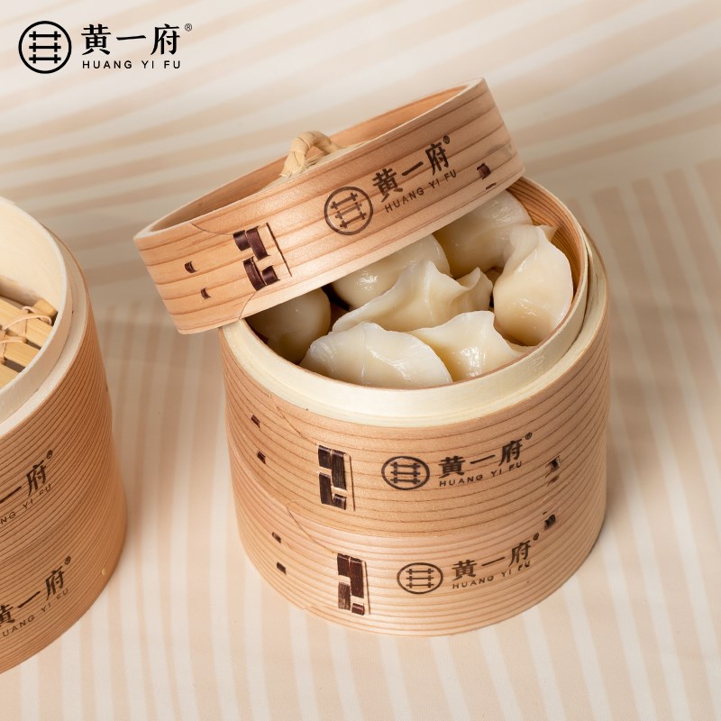 黄一府木蒸笼竹制小蒸笼家用迷你伴手礼蒸包广式早茶点心竹制蒸笼图片