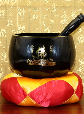 铜合金铜庆4-12寸纯铜铜磬引磬铜庆引庆木鱼法器铜钵佛音碗修行钵