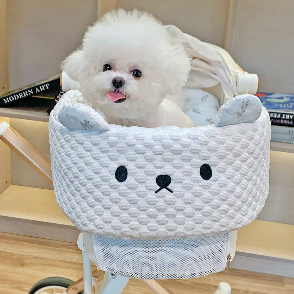 【凉感】保丽珍宠物猫狗夏季推车冰豆豆边缘垫垫子凉垫三件套