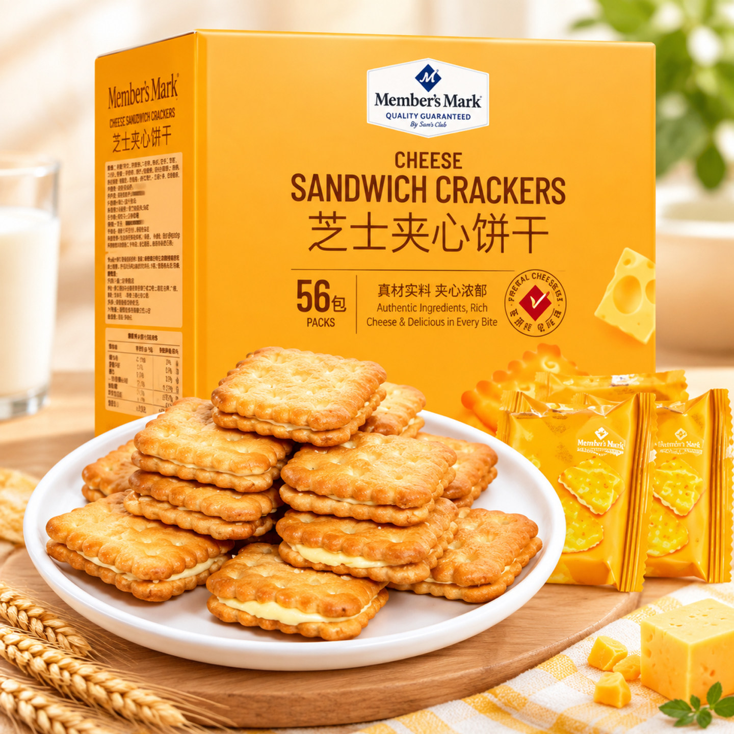山姆超市芝士夹心饼干
