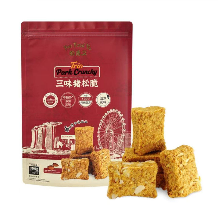 山姆会员代购的甫又 三味猪松脆 390g(130g*3)