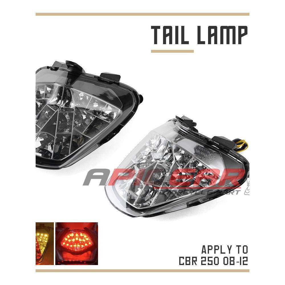 摩托车CBR250RR CBR300R 08-12 改装LED后尾灯刹车灯总成转向功能
