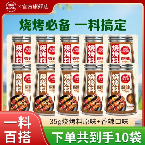 草原红太阳烧烤料35g*10袋露营