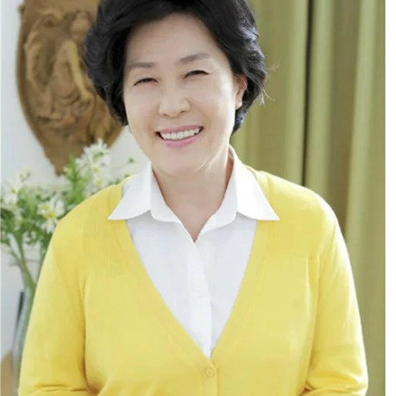 中年女士老人假发套真人发真发假发女式短发中老年假发妈妈短卷发