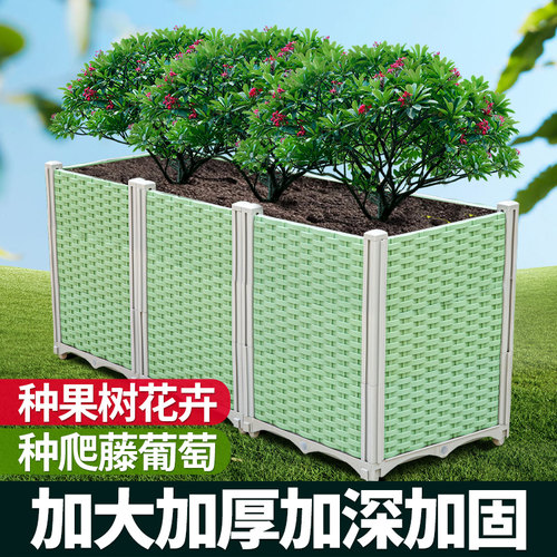 花箱花盆种植箱果树葡萄种菜专用箱户外室外阳台庭院塑料特大长方