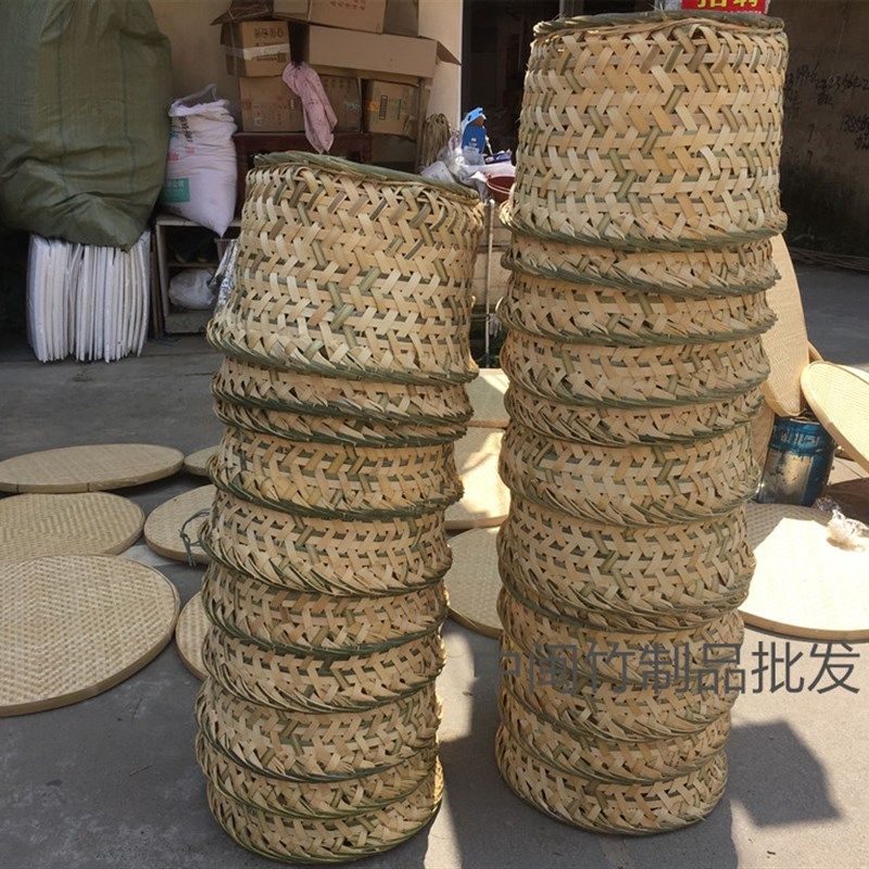 竹制品 竹编 收纳篮 竹篓竹篮子 储物筐 水果篮 垃圾桶竹编垃圾篮