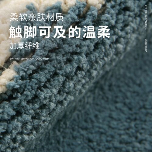 浴室地垫卫生间吸水脚垫家用门口门垫防滑垫卧室厕所耐脏地毯垫子