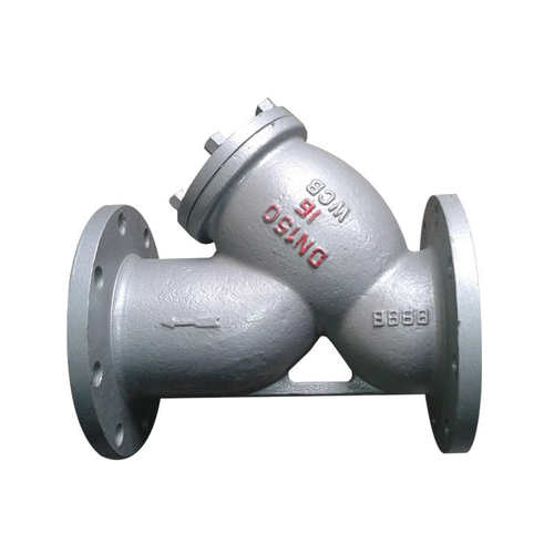 GL41H-16C碳铸钢高温蒸汽Y型法兰过滤器DN25-300 水处理 气动