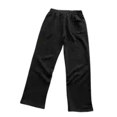 Left Side Embroidered Small Logo, Same Braided Cord, Straight-Leg Two-Tone Pants 88081202