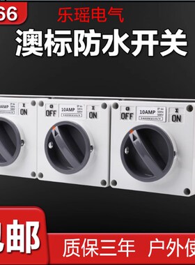 澳标防水开关56SW110/320隔离户外1P2P3P4P5P 10A20A32A40A50A63A