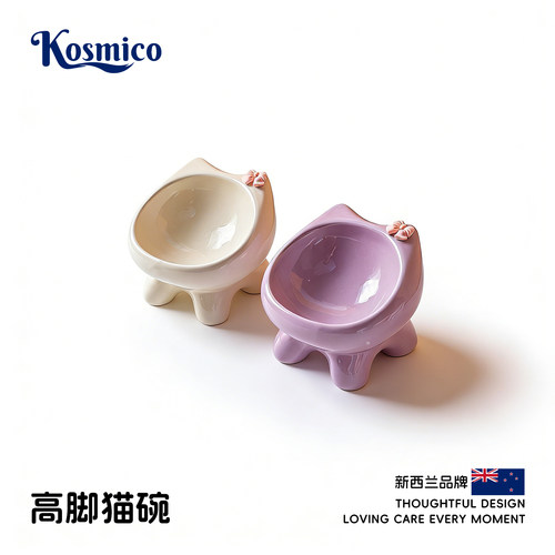 新西兰可爱陶瓷猫狗碗