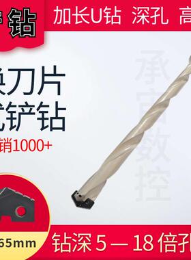 铲钻刀杆深孔内冷钻头皇冠钻加长u钻13-65深孔钻10倍径暴力钻枪钻