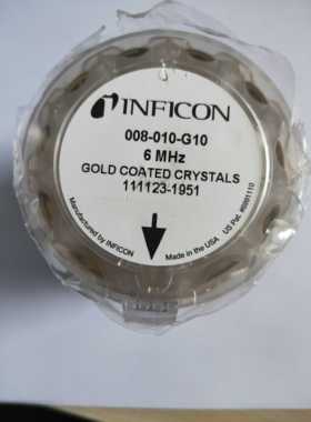 008-010-G10 美国原装进口镀金晶振片 晶控片 6兆赫兹 6MHz GOLD