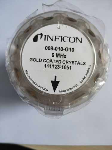 008-010-G10 美国原装进口镀金晶振片 晶控片 6兆赫兹 6MHz GOLD