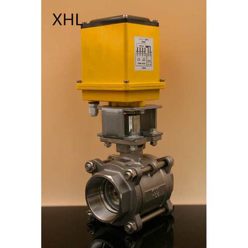 XHL不锈钢三片式DN8-DN32二通电动调节阀 电动调节球阀4-20MA