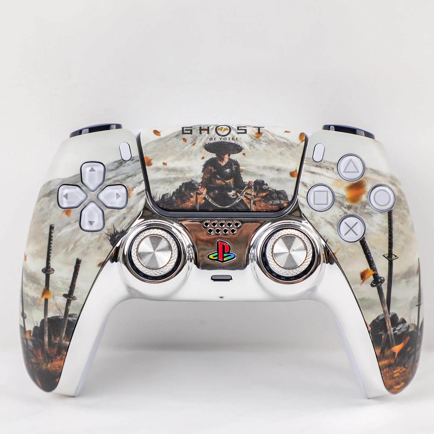 PS5游戏手柄ds5改装tmr摇杆羊蹄山之魂主题定制换壳PC无线控制器