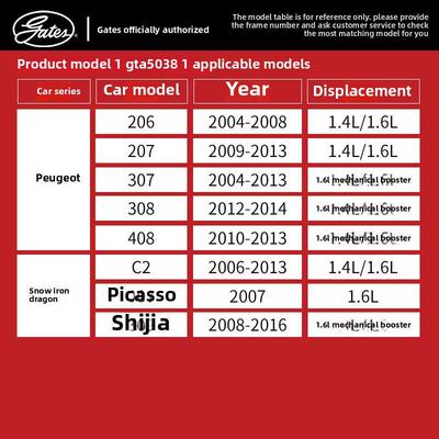 盖茨适配世嘉标致307 206 207 308 408 C2发电机惰轮助力轮张力轮