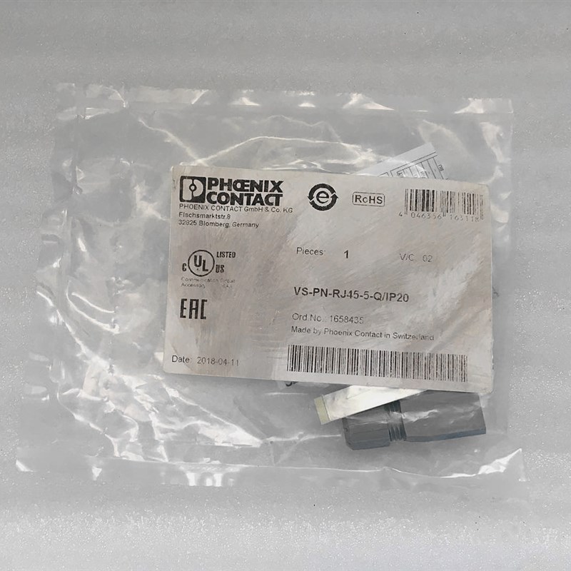 VS-PN-RJ45-5-Q/IP20  1658435菲尼克斯RJ45水晶头网线连接器接口