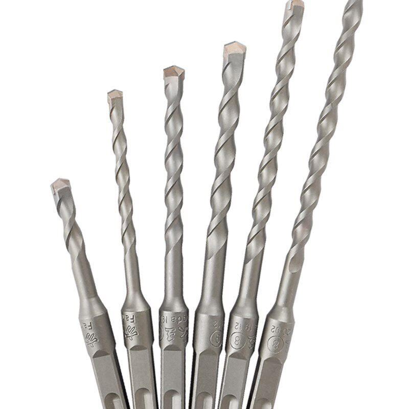 方大王冲击电锤钻头穿墙植筋8mm方四坑方柄混凝土水泥墙壁打孔钻