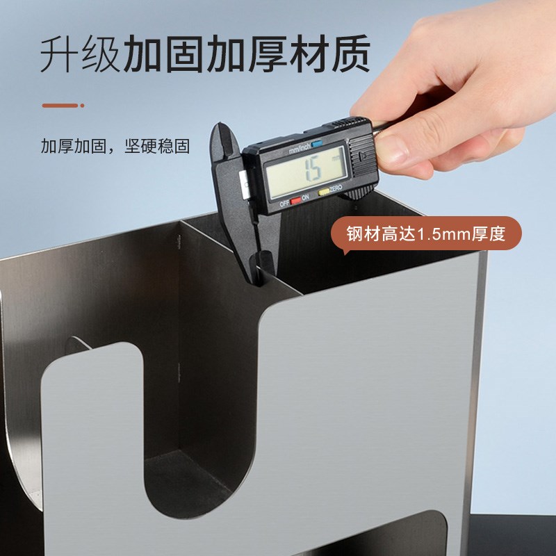 纸杯架展示架电影院吧台取餐区一次性餐具用品不锈钢收纳套装商用