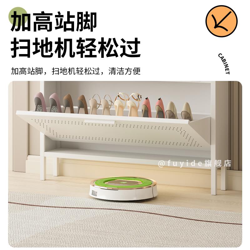 全钢超薄绿色鞋柜家用15cm门后翻斗柜多层收纳柜12cm大容量玄关柜