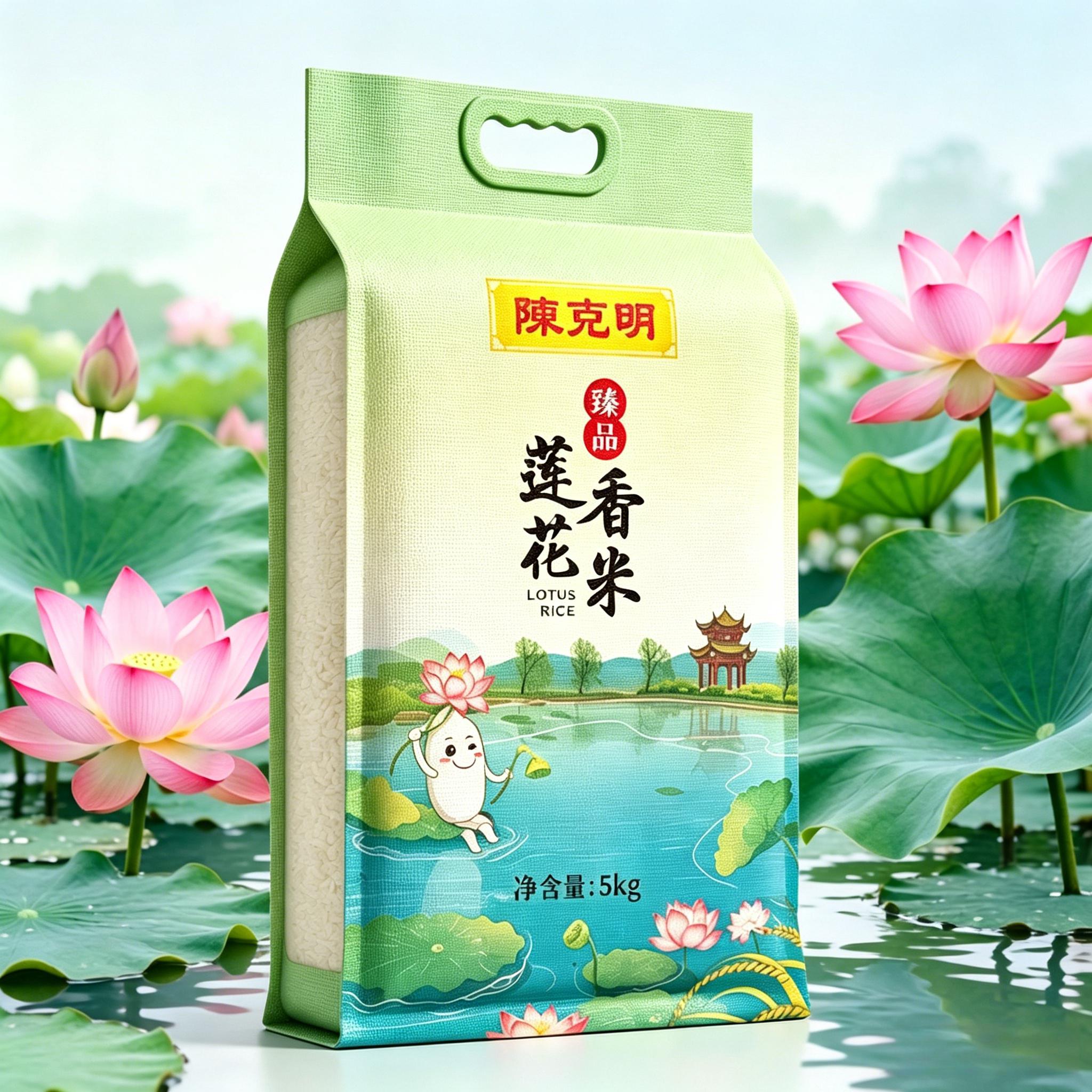 陈克明莲花香米5kg优质大米