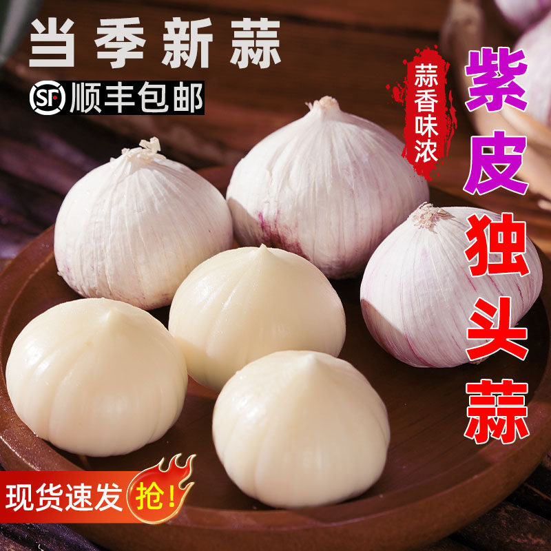 【商超同款】新鲜紫皮独头蒜干蒜