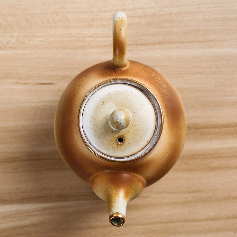万三茶庄粗陶茶壶单壶手工创意仿古功夫茶壶 家用日式红茶茶具