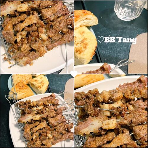 烤箱烤肉304不锈钢串肉烤签烤鸡翅集成灶蒸烤盘挂签烤网圆 扁签子