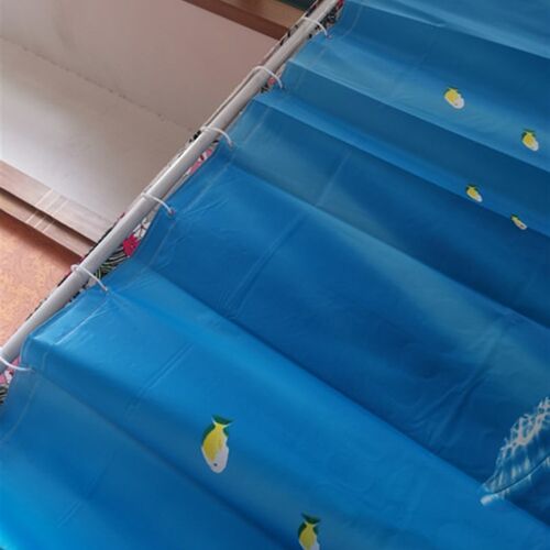 蓝色防霉防水加厚浴帘 PEVA淋浴帘 浴室卫生间装饰隔断帘挂帘窗帘
