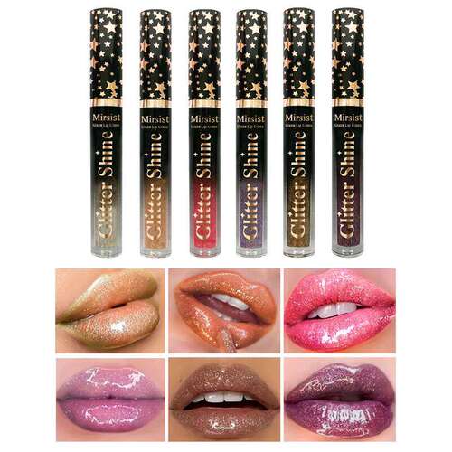6 Colors Shiny Mirror Lip Gloss Kit 水光爆闪保湿嘟嘟唇蜜套盒