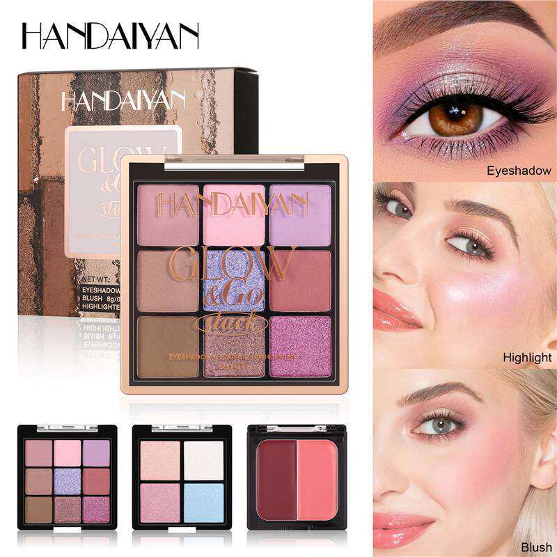 3 In 1 Eyeshadow Blush Highlighter Palette 眼影腮红高光盘