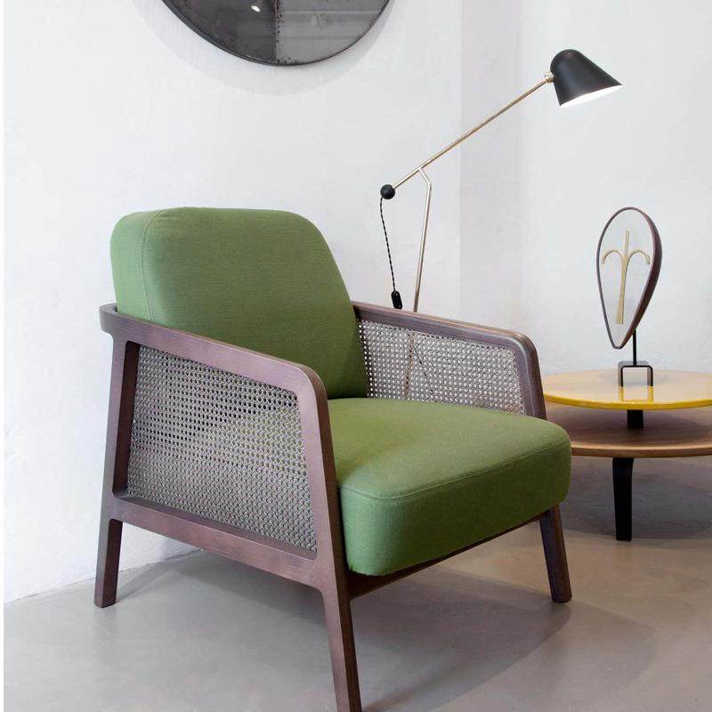 侘寂风实木单人沙发椅北欧阳台创意藤编靠背躺椅设计师休闲民宿藤,住宅家具,布艺沙发,淘宝优惠券,粉丝福利购,淘宝优惠卷