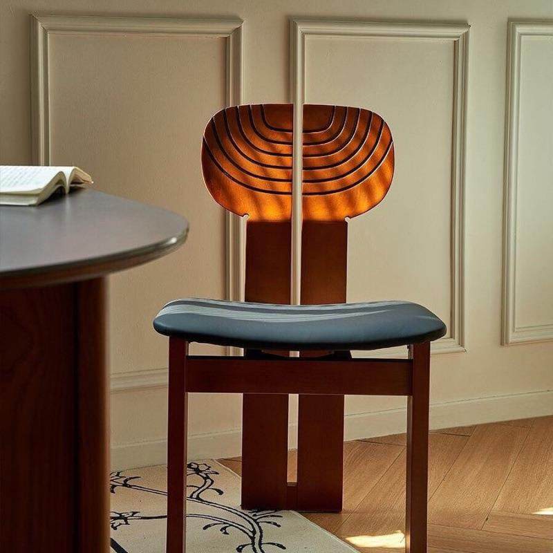 中古实木复古北欧设计师家用卧室靠背椅化妆餐椅简约椅子非洲板式,住宅家具,餐椅,淘宝优惠券,粉丝福利购,淘宝优惠卷