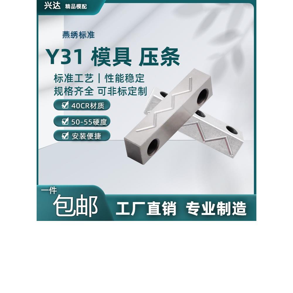 YXD31模具滑块压条/行位压块/导轨导向压片压模块宽度16/18/25